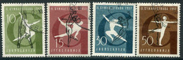 YUGOSLAVIA 1957 World Gymnastics, Used.  Michel 823-26 - Oblitérés