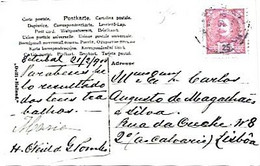 Portugal & Marcofilia, Rennyacht, Windspiel V, Setubal A Lisboa 1906 (79879) - Storia Postale