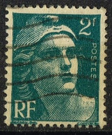 FR VAR 83 - FRANCE N° 713 Obl. Marianne De Gandon Variété Cheveux Obstrués - Oblitérés