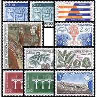 SELLOS ANDORRA FRANCESA AÑO 1984 COMPLETO. NUEVOS SIN FIJASELLOS (MNH) PRINCIPAT ANDORRE FRANÇAISE - Années Complètes