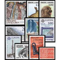 SELLOS ANDORRA FRANCESA AÑO 1988 COMPLETO. NUEVOS SIN FIJASELLOS (MNH) PRINCIPAT ANDORRE FRANÇAISE - Ganze Jahrgänge