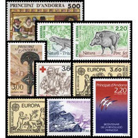 SELLOS ANDORRA FRANCESA AÑO 1989 COMPLETO. NUEVOS SIN FIJASELLOS (MNH) PRINCIPAT ANDORRE FRANÇAISE - Années Complètes