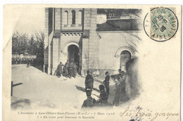 49   SAUMUR  L' INVENTAIRE  A  SAINT - HILAIRE - SAINT - FLORENT  7  MARS 1906  EN ROUTE POUR FRACTURER LA SACRISTIE - Saumur