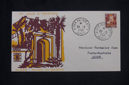 ALGÉRIE - Enveloppe FDC En 1956 - Musée Du Bardot -  L 136497 - FDC