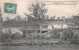 LE POIRE SUR VIE - Le Cyclone D'octobre 1909 Détruissant 18 Ponts - Passerelle Provisoire - Poiré-sur-Vie