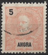 Angra – 1897 King Carlos 5 Réis Used Stamp - Angra