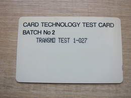 GPT Card Technology Test Card, Batch No.2, Transmo Test 1-027 - Emissioni Imprese