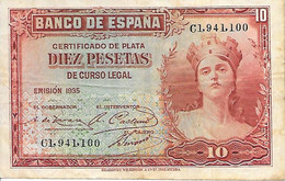 Espagne - 10 Pesetas - 1935 - (86) - 10 Peseten