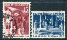 YUGOSLAVIA 1955 Dubrovnik Festival. Used.  Michel 761-62 - Usati
