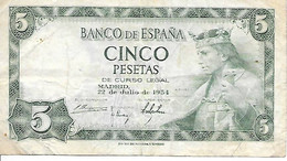 Espagne - 5 Pesetas - 22/7/1954 - (146a) - 5 Pesetas