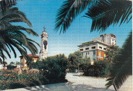 CARTOLINA  PORTO S.GIORGIO,FERMO,MARCHE,PIAZZA MENTANA-LUNGOMARE,SPIAGGIA,MARE,ESTATE,VACANZA,BARCHE,VIAGGIATA 1963 - Fermo