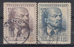 CZECHOSLOVAKIA 562-563,used,Lenin - Lénine