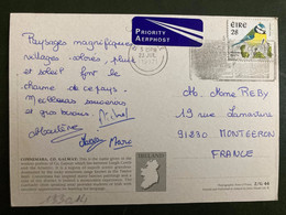 CP Pour La FRANCE TP OISEAU PARUS CAERULEUS 28 OBL.MEC.23 JUL 1997 - Brieven En Documenten