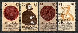 DDR  1982  Mi.Nr. 2754 / 2757 , 500. Geburtstag Von Martin Luther - Gestempelt / Fine Used / (o) - Theologen