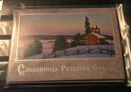 Russia 2010, Set Of 12 Postcards, Series "Treasures Of The Russian North." - Unused Stamps