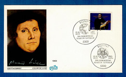 BRD 1983  Mi.Nr. 1193 , 500. Geburtstag Von Martin Luther - FDC Bonn 13.10.1983 - Theologen