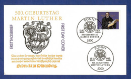 BRD 1983  Mi.Nr. 1193 , 500. Geburtstag Von Martin Luther - FDC Bonn 13.10.1983 - Theologen