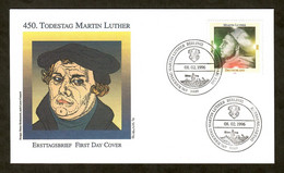 BRD 1996  Mi.Nr. 1841 , 450. Todestag Von Martin Luther - FDC Berlin 08.02.1996 - Théologiens