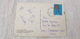 1977 1975 Ellas Greece Used On Cover Postcard To Italy Definitive - Covers & Documents