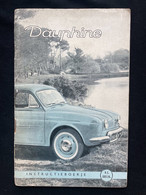 Renault Dauphine Instructieboekje 1960? - Cars
