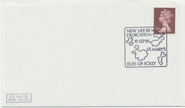 GB SPECIAL EVENT POSTMARKS NEW LIFE-BOAT DEDICATION 15 SEP 81 ST. MARY'S ISLES OF SCILLY - Storia Postale