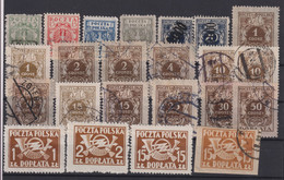 Polen / Polska Lot ° Briefmarken Gestempelt /  Stamps Stamped /  Timbres Oblitérés - Collezioni