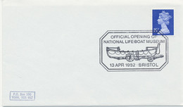 GB SPECIAL EVENT POSTMARKS OFFICIAL OPENING OF NATIONAL LIFE-BOAT MUSEUM 13 APR 1982 - BRISTOL - Marcofilie