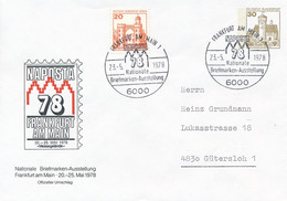 BRD GERMANY 1978 Ganzsache Gelaufen Stationary Cancelled National Stamp Exhibition NAPOSTA Briefmarken-Ausstellung - Sobres - Usados