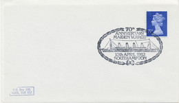 GB SPECIAL EVENT POSTMARKS 70th ANNIVERSARY MAIDEN VOYAGE 10th APRIL 1982 SOUTHAMPTON (RMS TITANIC) - Marcofilie