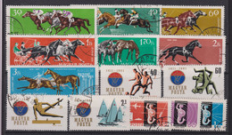 Ungarn Lot ° Sport Briefmarken Gestempelt /  Stamps Stamped /  Timbres Oblitérés - Verzamelingen