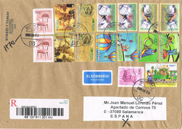 48208. Carta Certificada Aerea BUDAPEST (Hungria) 2009, Interesante Franqueo - Covers & Documents