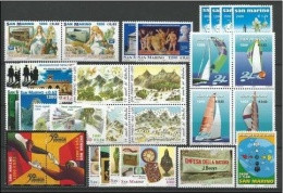 SAN MARINO - 2001 - Annata Completa - 30 Valori - Year Complete ** MNH/VF - Años Completos