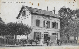 CPA - (95) -  Nointel  - La Cour De La Gare  1921 - Nointel