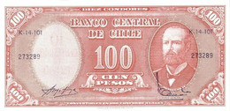 CHILE 100 PESOS P 127 1960 UNC SC NUEVO - Chili