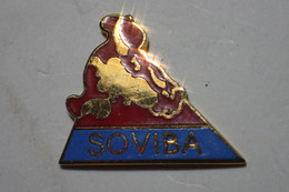 Pin's Soviba , Abattoirs , Le Lion D'Angers , Vache , Bœuf - Animaux