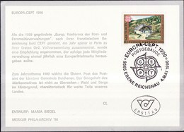Autriche - Österreich - Austria Document 1990 Y&T N°DP1817 - Michel N°PD1989 (o) - 7s EUROPA - Andere & Zonder Classificatie