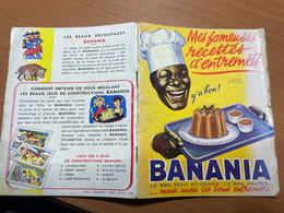 BANANIA CARNET PUBLICITAIRE AVEC RECETTES DE JUIN 1954 - Pubblicitari