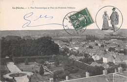 La Flèche       72          Vue Panoramique Et Parc Du Prytanée   ( Voir Scan ) - La Fleche