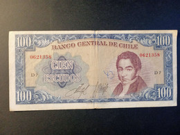 CHILE 100 ESCUDOS P 141 1964 USADO USED - Chili