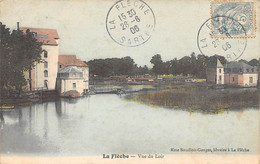 La Flèche       72          Vue Sur Le Loir.    Déversoir     -  1  -     ( Voir Scan ) - La Fleche