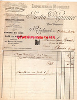 87-ROCHECHOUART- RARE IMPRIMERIE JUSTIN DUPANIER PLACE DUPUYTREN-  EDITEUR CARTES POSTALES-1920-LOUIS BONNET THIVIERS - Imprenta & Papelería