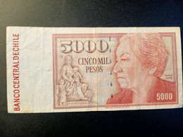 CHILE 5000 PESOS P 155e 1999 USADO USED - Cile