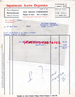 87-ROCHECHOUART- RARE IMPRIMERIE CARTES POSTALES JUSTIN DUPANIER PLACE DUPUYTREN-  M. LAGORCE NEXON EPICERIE -1960 - Imprenta & Papelería