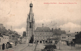 Solre Le Château - Place , église Et Hôtel De Ville - Kiosque à Musique - Solre Le Chateau