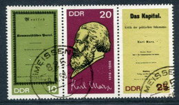 DDR / E. GERMANY 1968 Marx Birth Anniversary Used.  Michel 1365-67 - Gebraucht