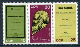 DDR / E. GERMANY 1968 Marx Birth Anniversary MNH / **.  Michel 1365-67 - Ungebraucht