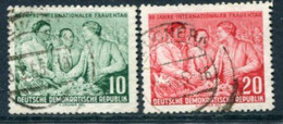 DDR / E. GERMANY 1955 Women's Day  Used.  Michel  450-51 - Oblitérés