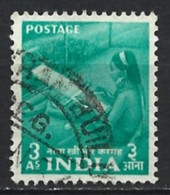 India 1955. Scott #259 (U) Naga Woman At Hand Loom - Used Stamps