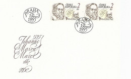 57542) Czech Republic FDC Prague 1.2 1995 Postmark Cancel - FDC