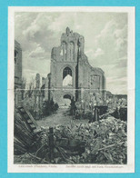 * Langemark - Langemarck (West Vlaanderen) * (Verlag Hugo Zipper, Nr 38 - Feldpostbrief) Ruines église, Carte Double - Langemark-Poelkapelle